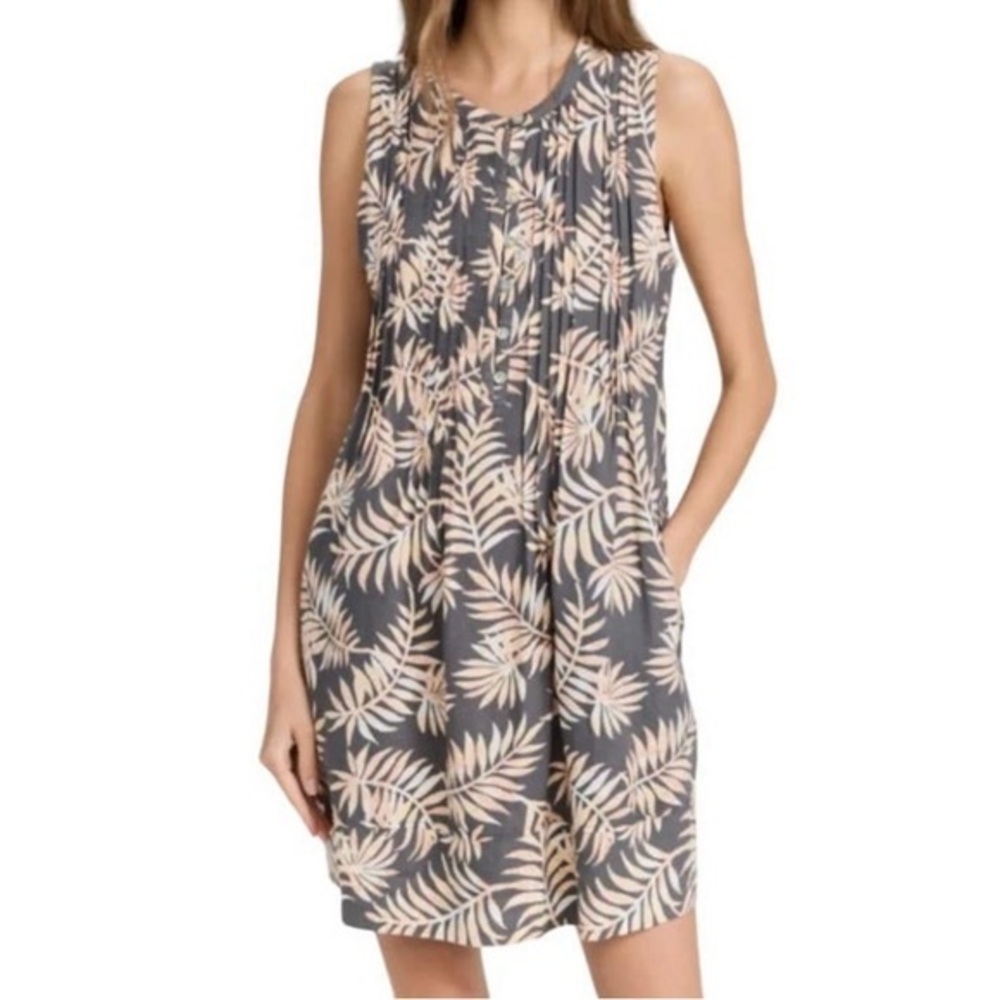 Faherty Isha Dress in Tropical Palm Size Small New with Tags